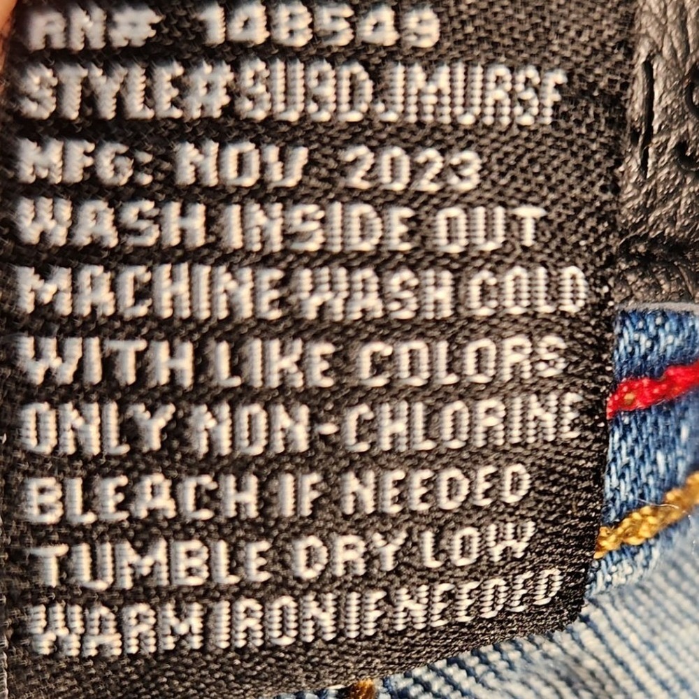 Steve's Jeans Men's 30X30 Blue Slim Light Wash Stretch SU9DJMURST PAINT STAIN - Picture 9 of 12